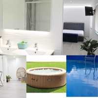 Casa c/  jardim,piscina e jacuzzi   145 €