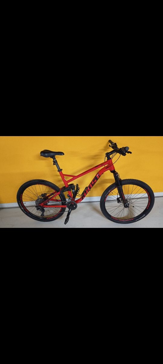 Rower MTB męski full, kola 27,5 Ghost rozmiar L dla 175-190cm, Deore