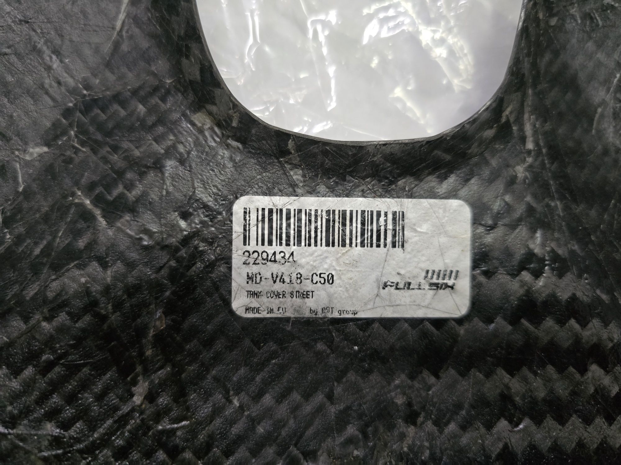 Ducati Panigale v4 Carbon Tank Pad, owiewka akumulatora, owiewka baku