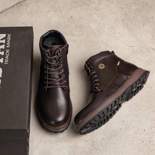 Чоловічі зимові черевики KRISTAN Шкіряне взуття