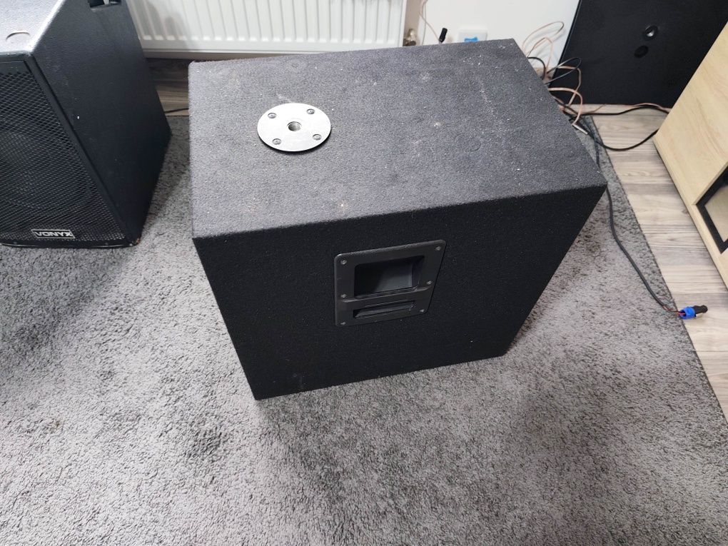 Subwoofer estradowy aktywny 12 cali Vonyx obudowa custom w kocu