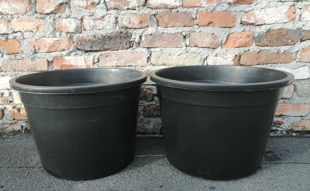 Doniczki 50 L litrów NOWE 50L śr. 49cm GRUBE SZEROKIE do choinek