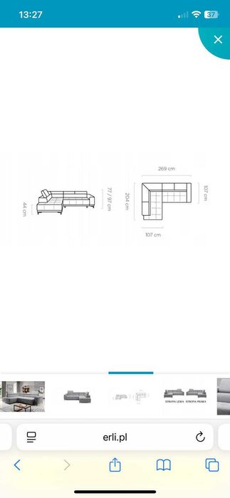 Narożnik Hugo elektryczny
