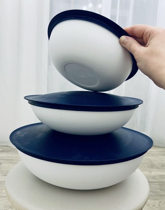 Посуда TUPPERWARE чаша форма набор контейнеров 0,75/1,5/3,5 литров