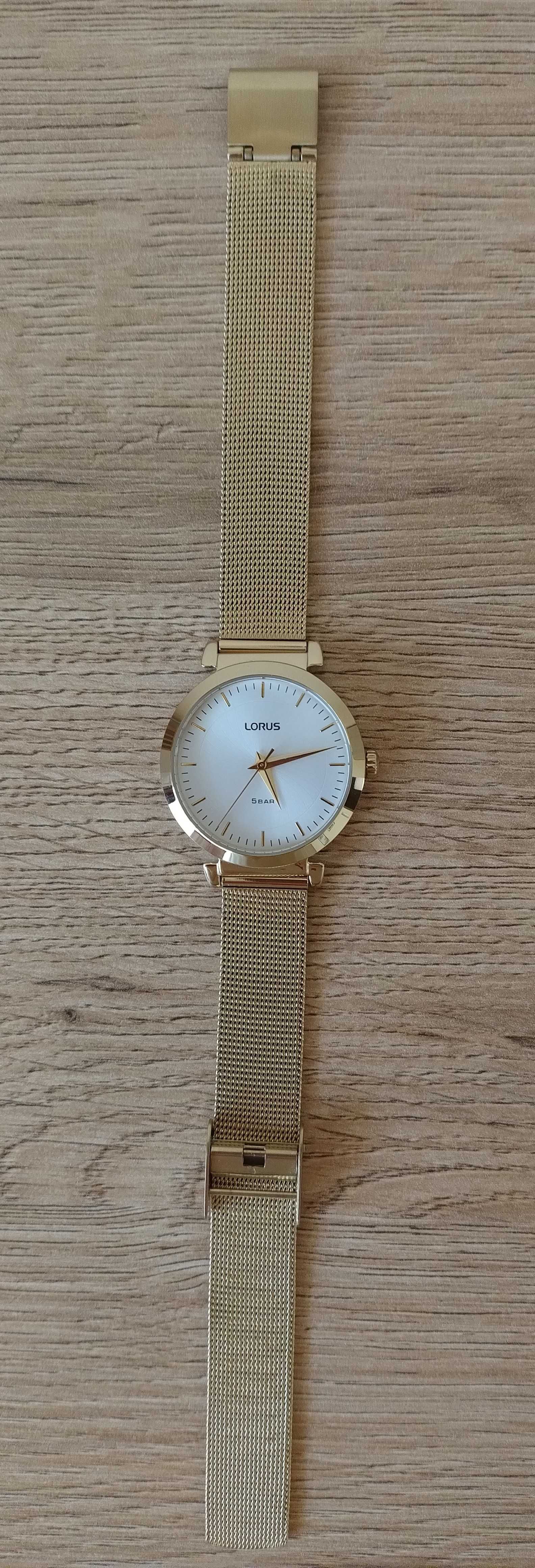Zegarek Lorus RG208RX9, Złoty,bransoletka, koperta okrągła 32mm, 5ATM.