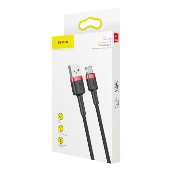 Кабель Baseus з чіпом USB to Type-C 3А / 100см Швидка Зарядка USB-C
