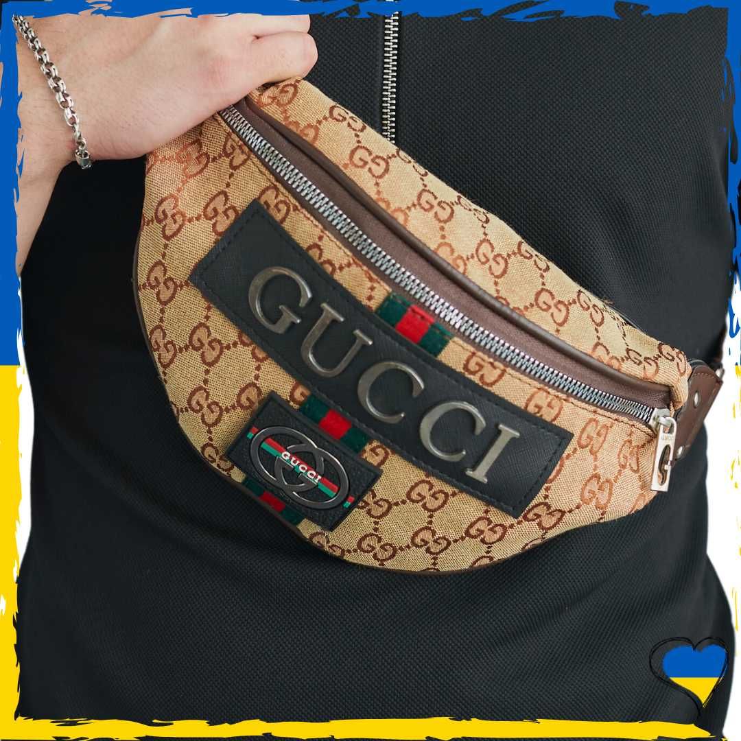 Бананка Gucci бежева. Бананка Гуччі, сумка через плече, сумка на пояс