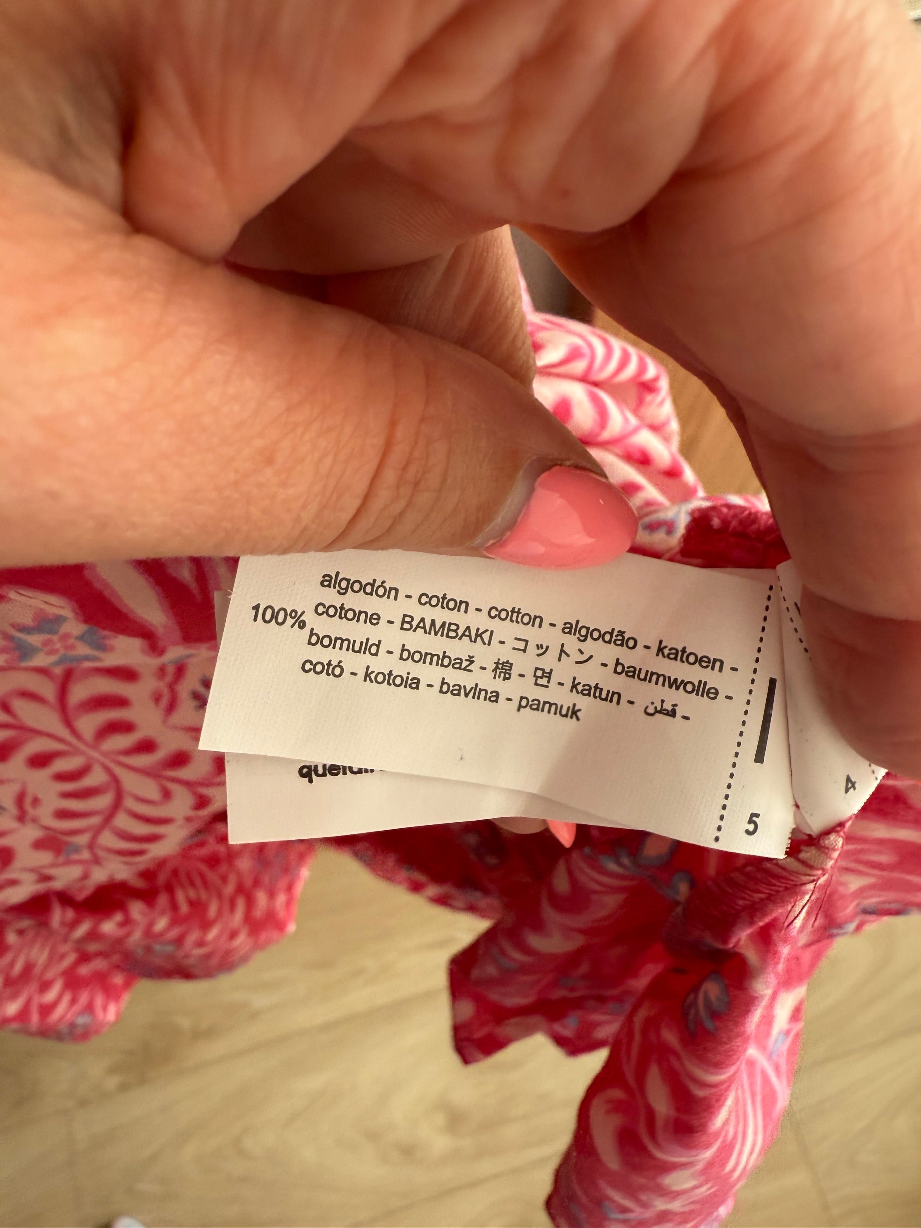 Zara sukienka Boho Print s 36 oversize