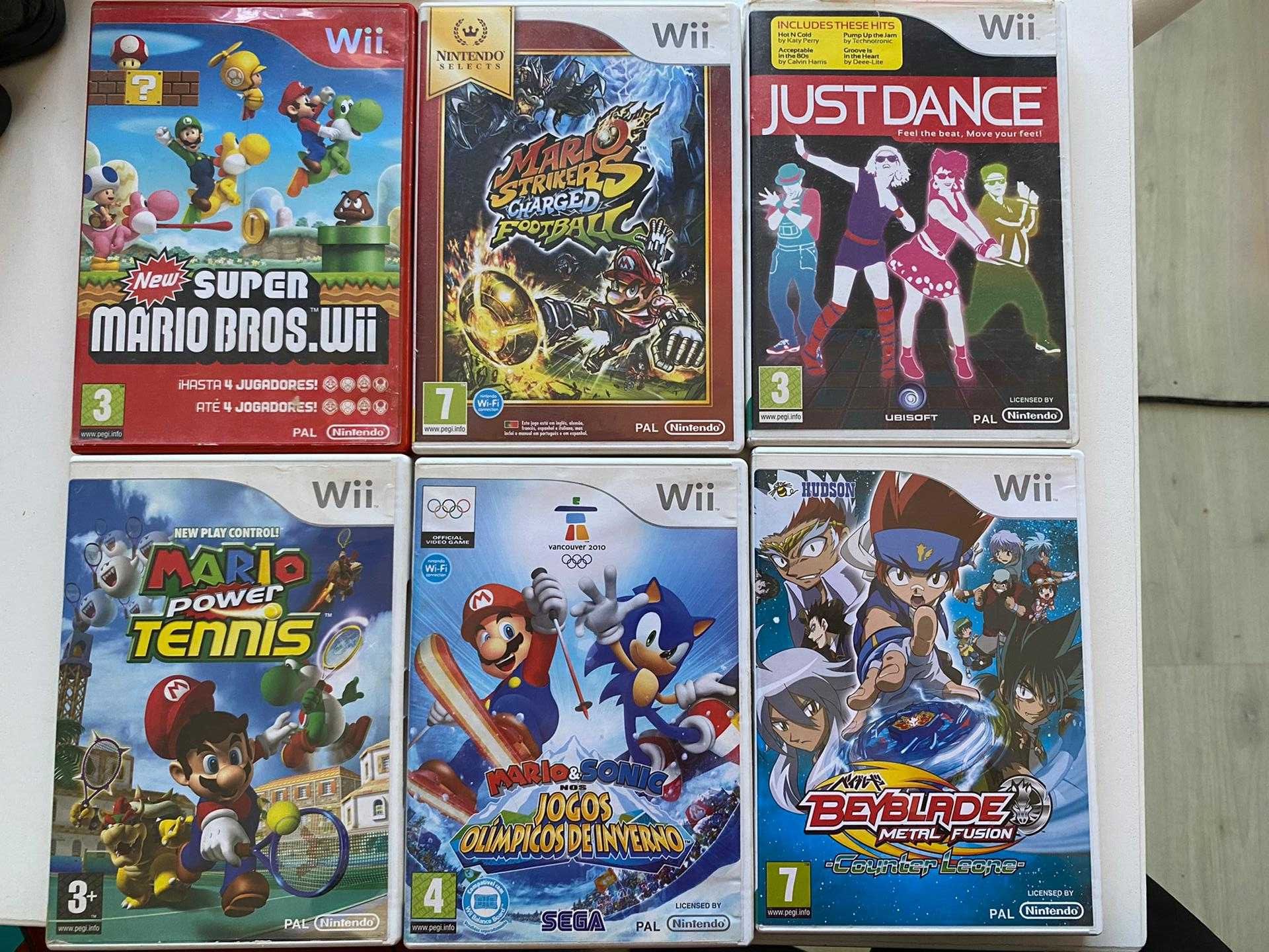 Jogos Wii (Super Mario, BeyBlade, Just Dance etc.)