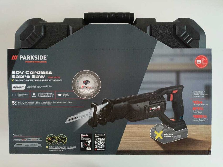 NOWA piła szablasta 20V Parkside PERFORMANCE PSSAP 2028 B2