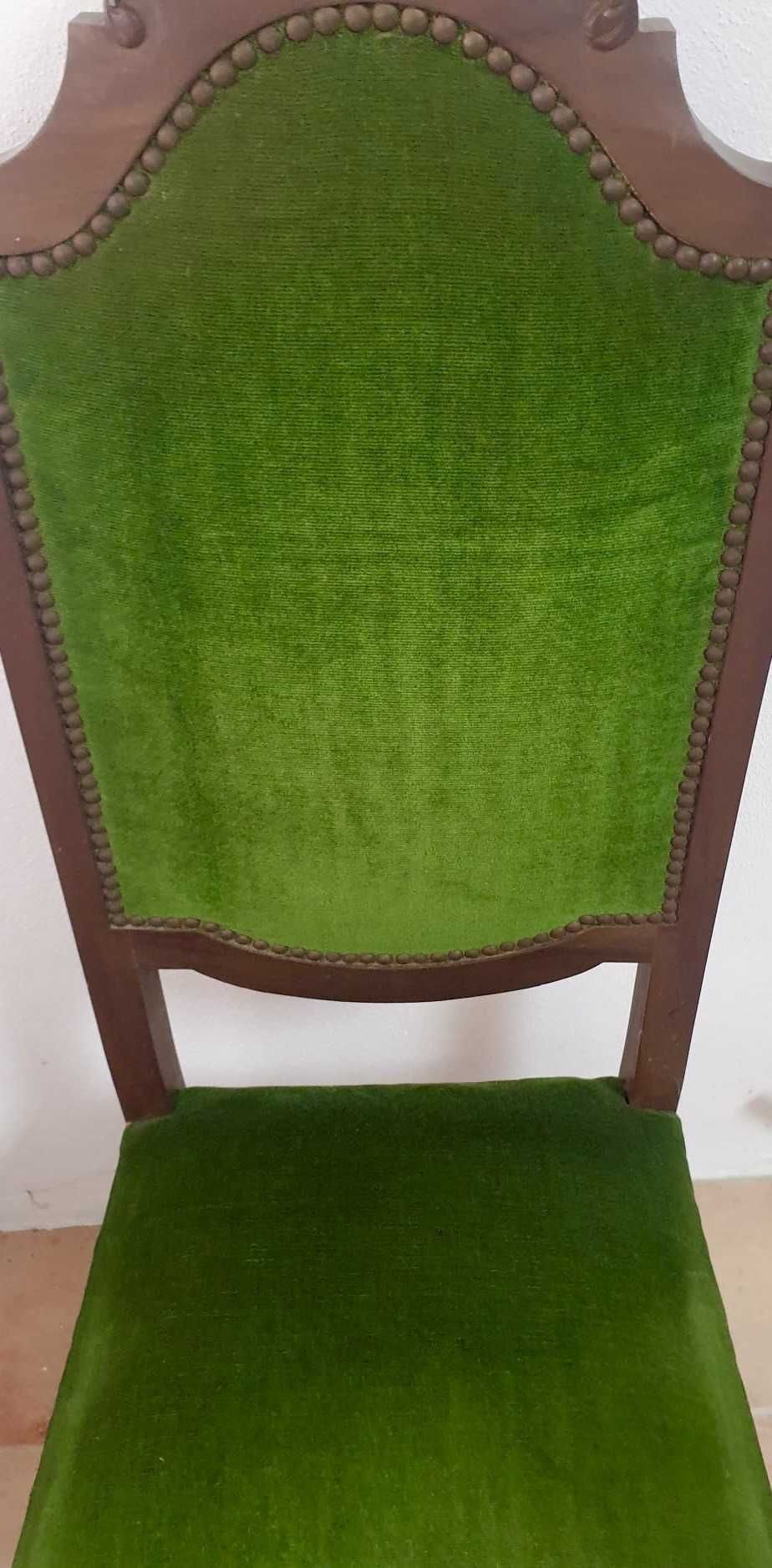 Cadeira Estofo Verde