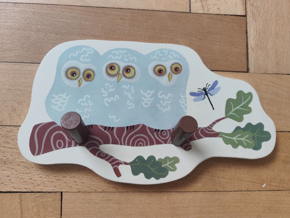 Wieszak dla dzieci Sowy Ikea