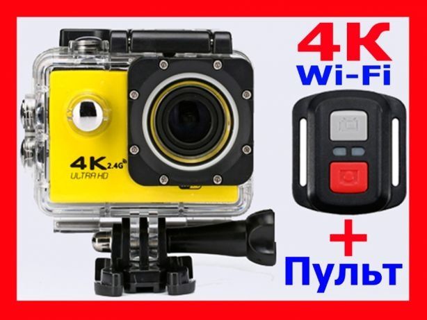 4К Wi-Fi Экшн камера с пультом, вайфай, GoPro, видеорегистратор