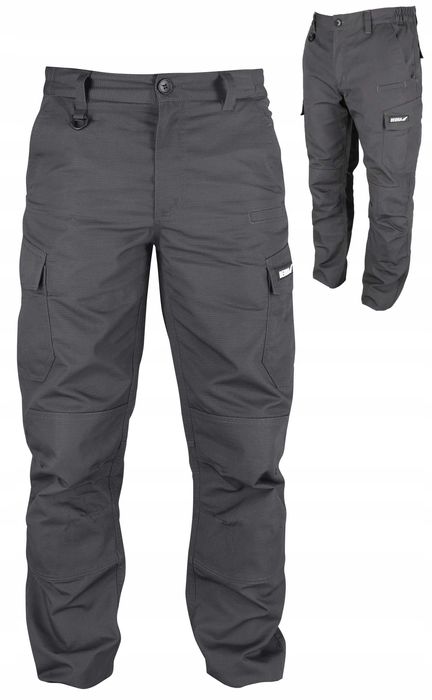 Spodnie robocze DEDRA męskie bojówki ripstop  52 gr 220g/m² slimfit