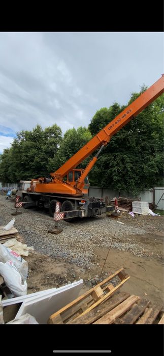 Послуги автокрана, оренда крана 25т, 24 метри стріла.