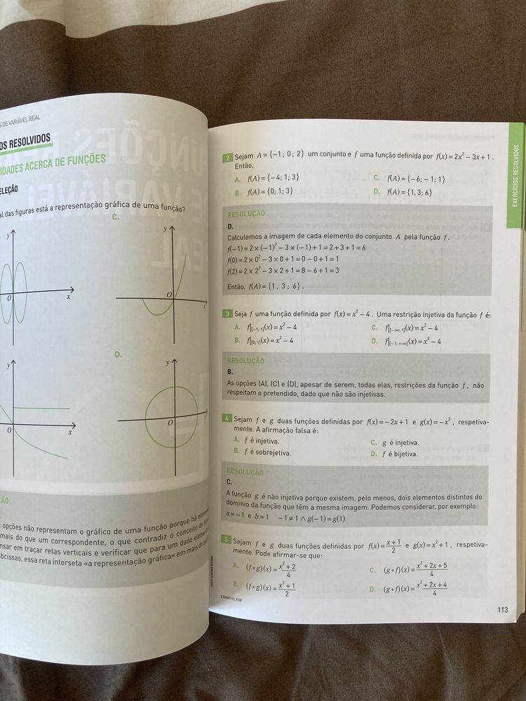 Livro de exercícios de Matemática