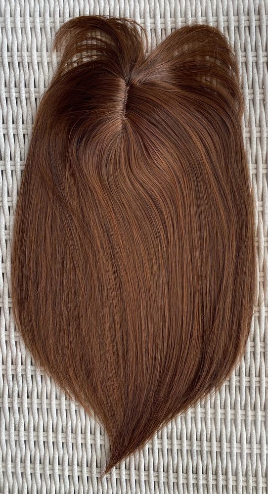 Premium Ultra włosy doczepiane, naturalny brąz. topper, tupet ( 517 )