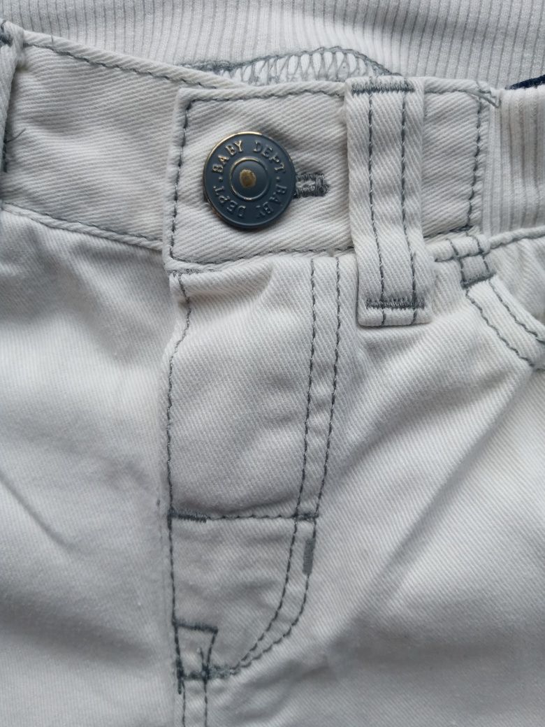 Spodenki jeansy beżowe H&M 74
