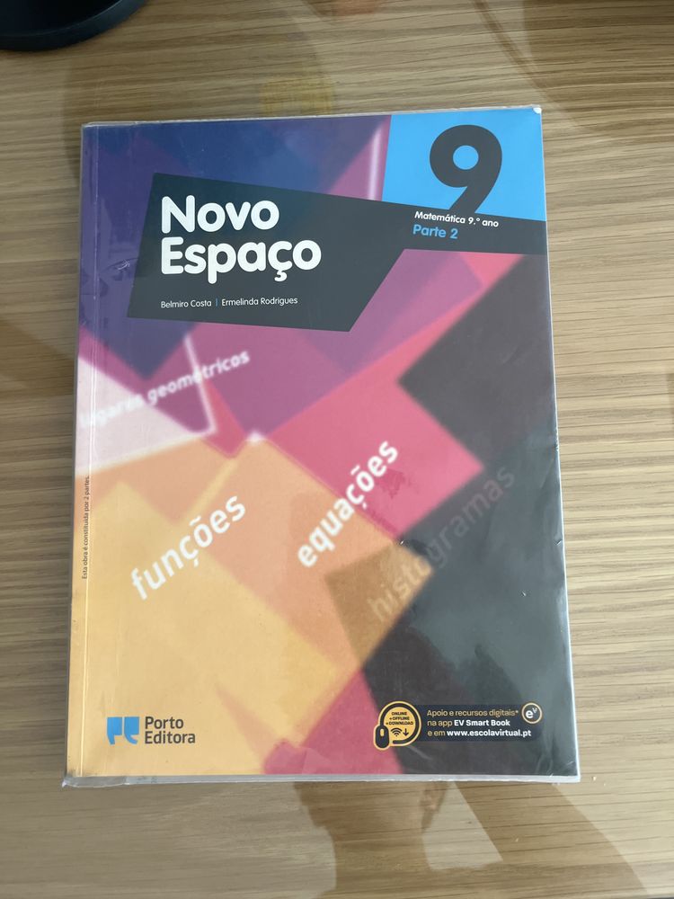 Manual Parte 1 e 2, e Caderno de Atividades Matematica,9 ano