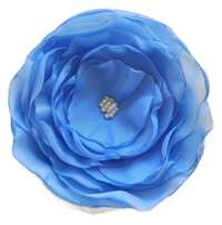 Broszka kwiat jasno niebieska 10cm