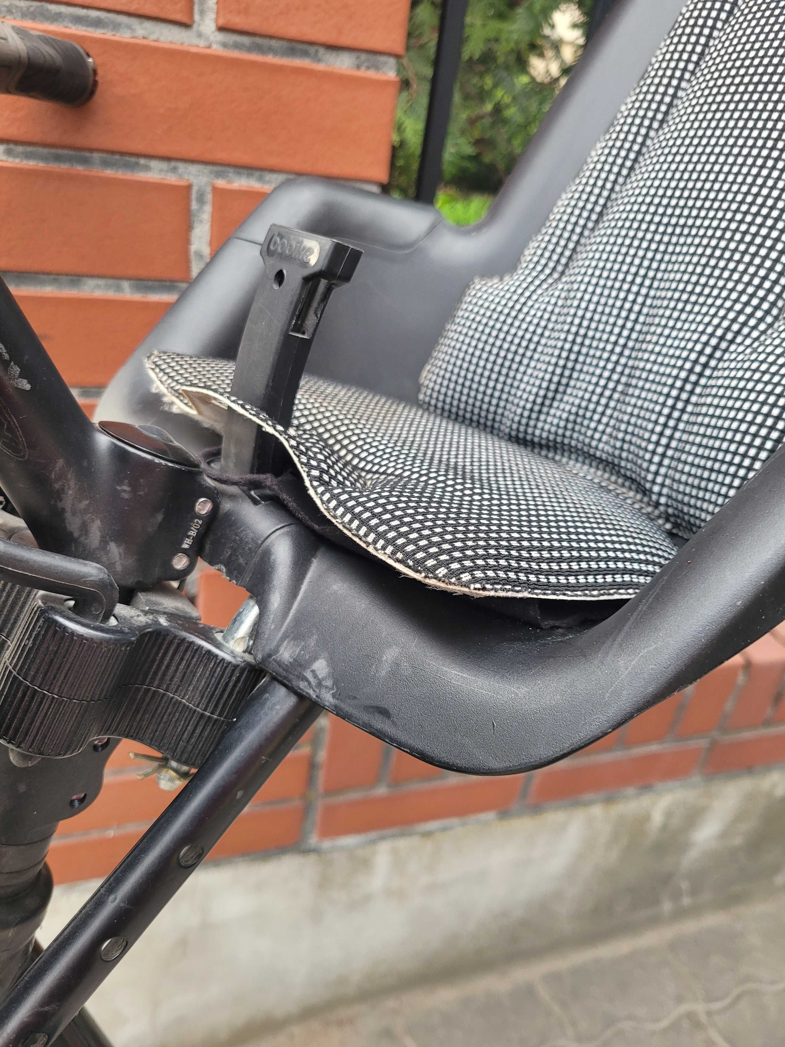 Fotelik krzesełko rowerowe przód BOBIKE z owiewką
