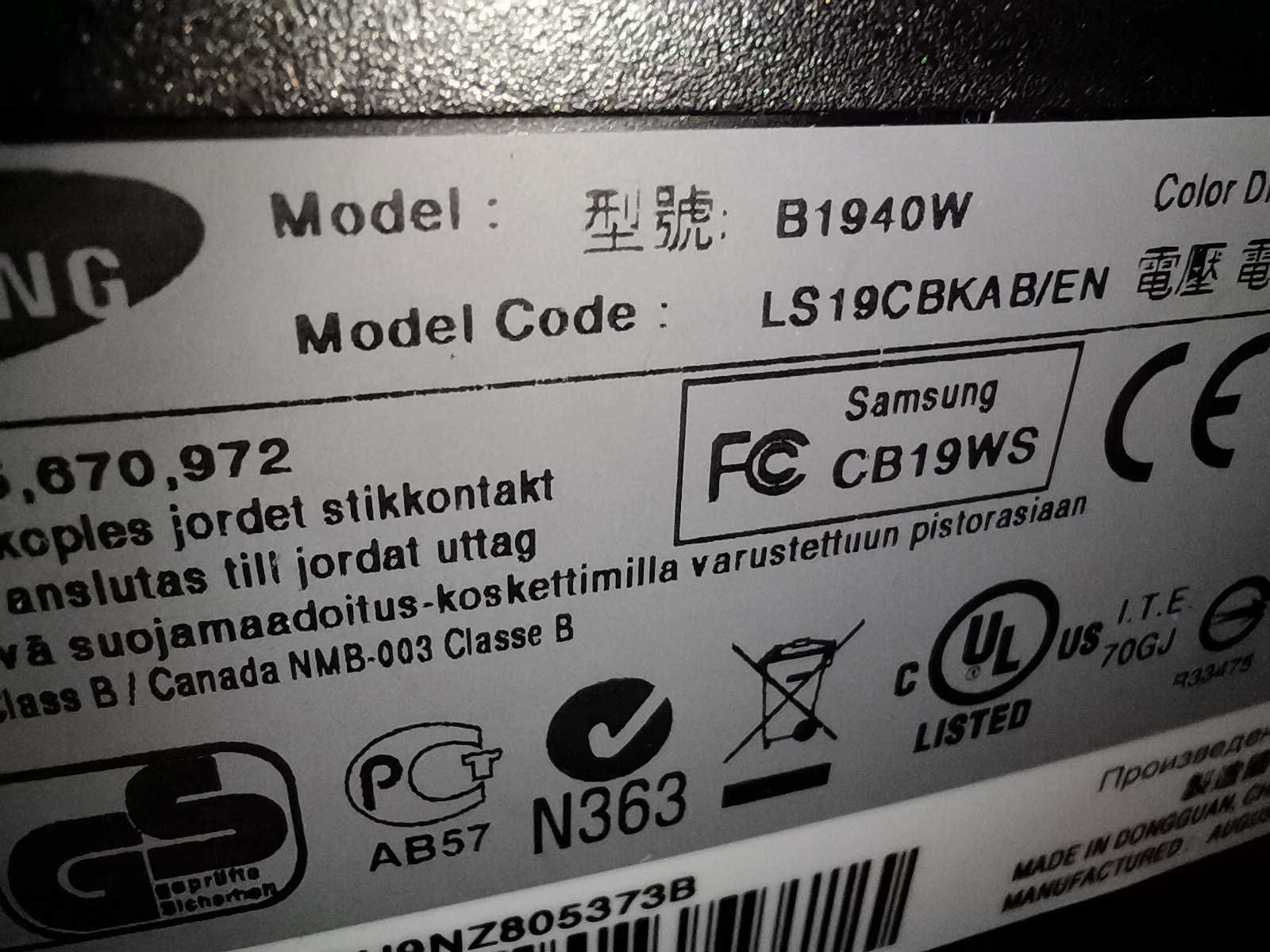 Monitor Samsung B1940W