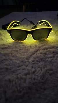 Okulary świecące żółte