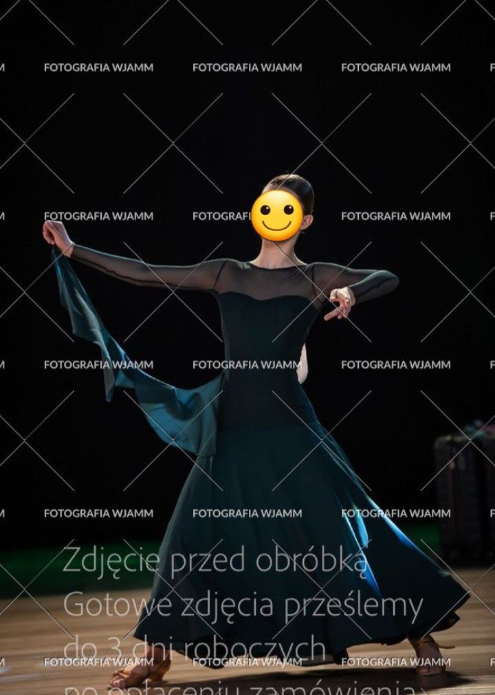 Sukienka turniejowa do standardu taniec towarzyski