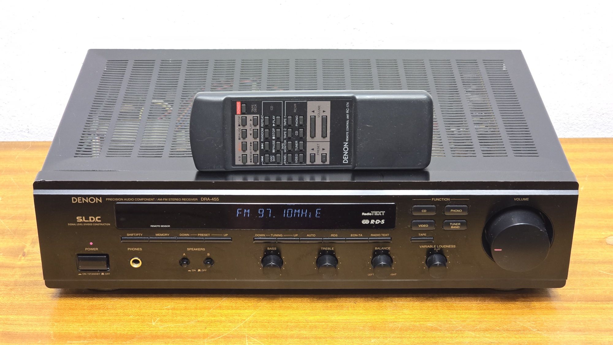 Denon DRA 455 Wzmacniacz amplituner 2x65W 6ohm Pilot