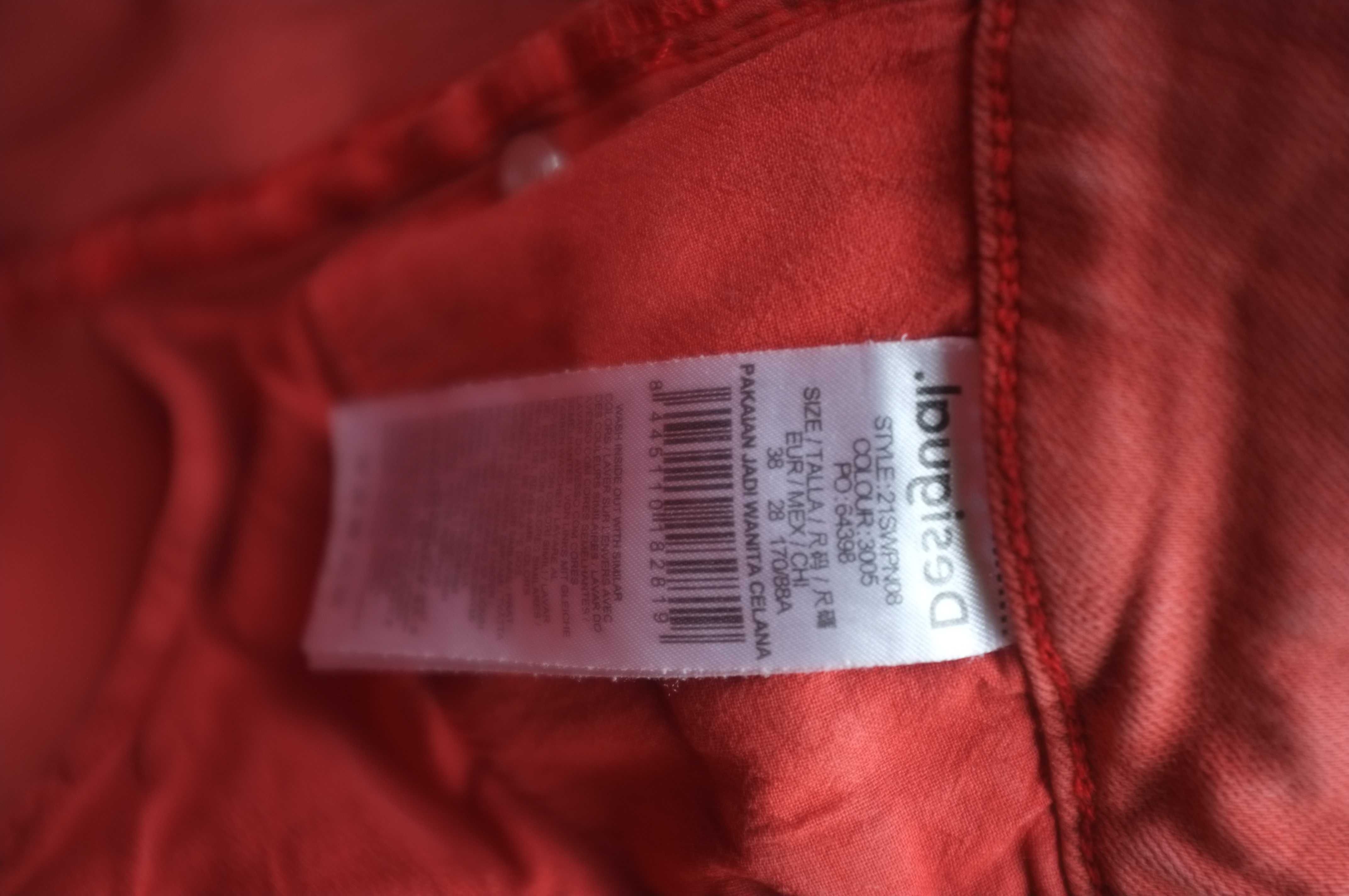 morelowe jeansy Desigual  rurki 38 etno boho rockowe punkowe hippie