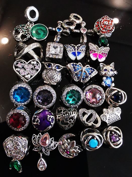 Charmsy pasujące do Pandora (nowe,srebrne s925)