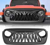 Atrapa Grill Kratka Tuning Black Plastik Jeep Wrangler JL 4 IV Gladiator