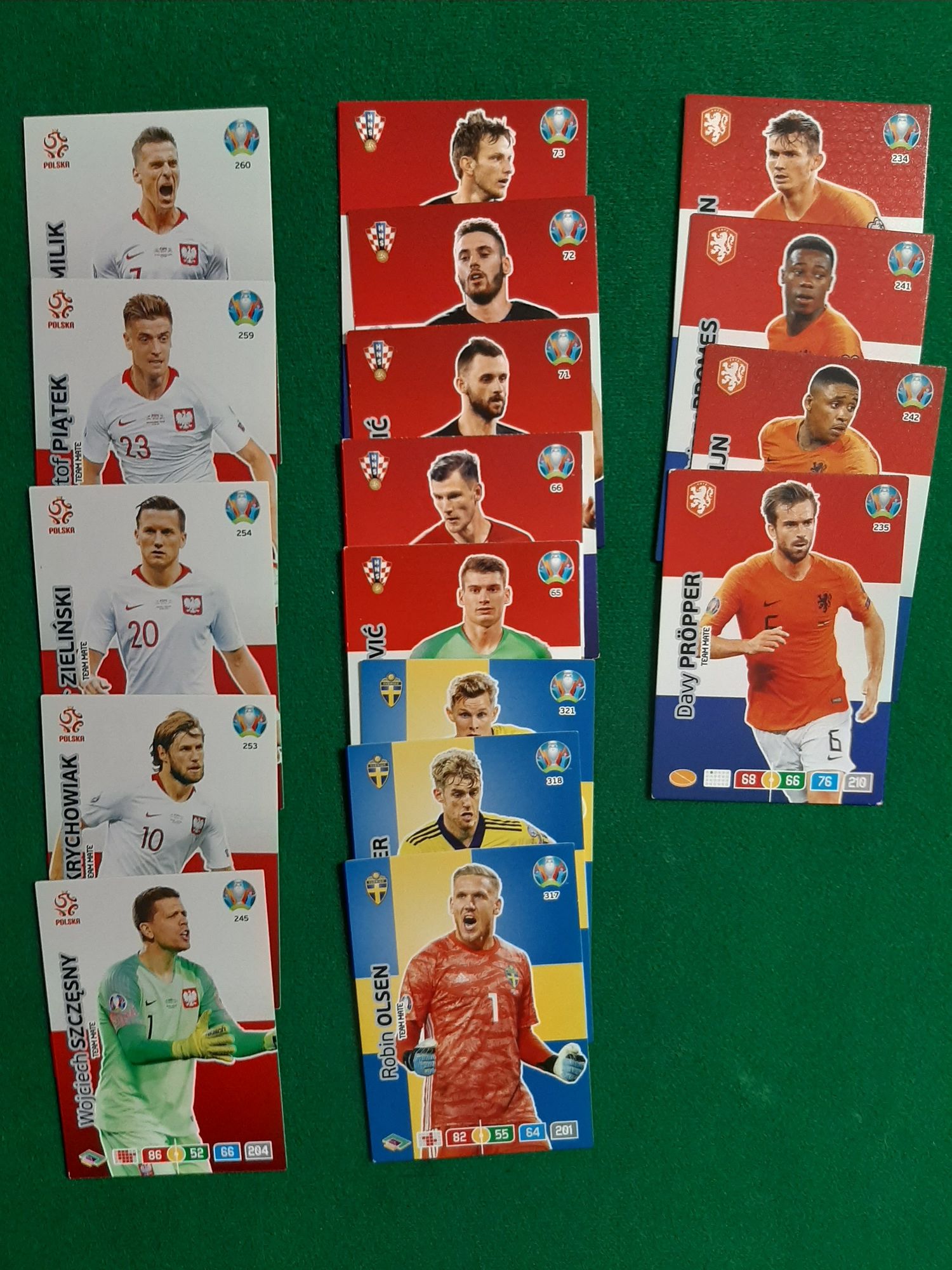 Karty Panini Euro 2020 (105 sztuk)