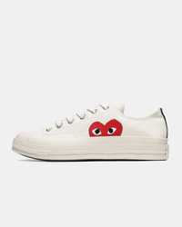 Garcons Play x Converse Low White