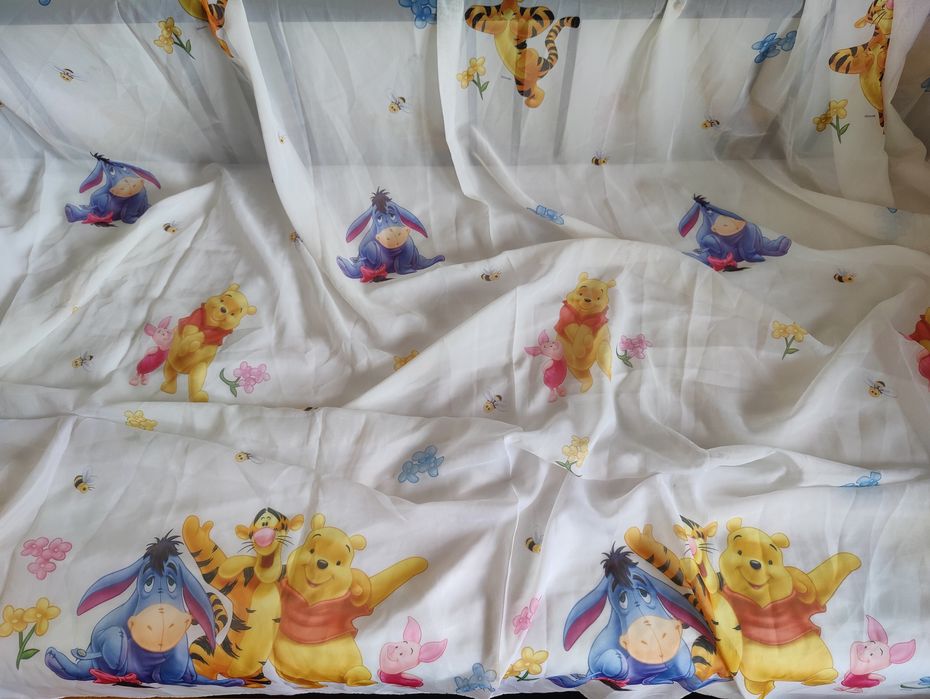 Firanka firana Disney Kubuś Puchatek 240x 205cm możliwość marszczenia