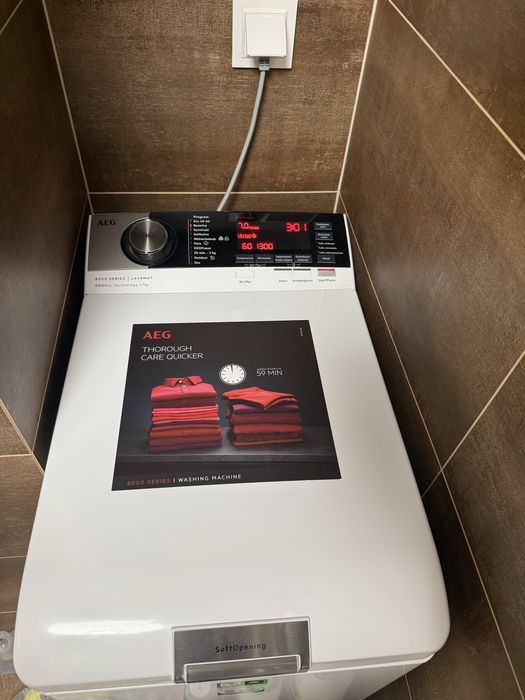 Pralka AEG seria 8000 LTN8C373 7kg 1300obr ProSteam ProSense 3 lata uż
