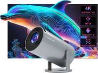 Magcubic Mini Projektor 4K 200ANSI WiFi6 BT Android 11 130" Obrót 180°