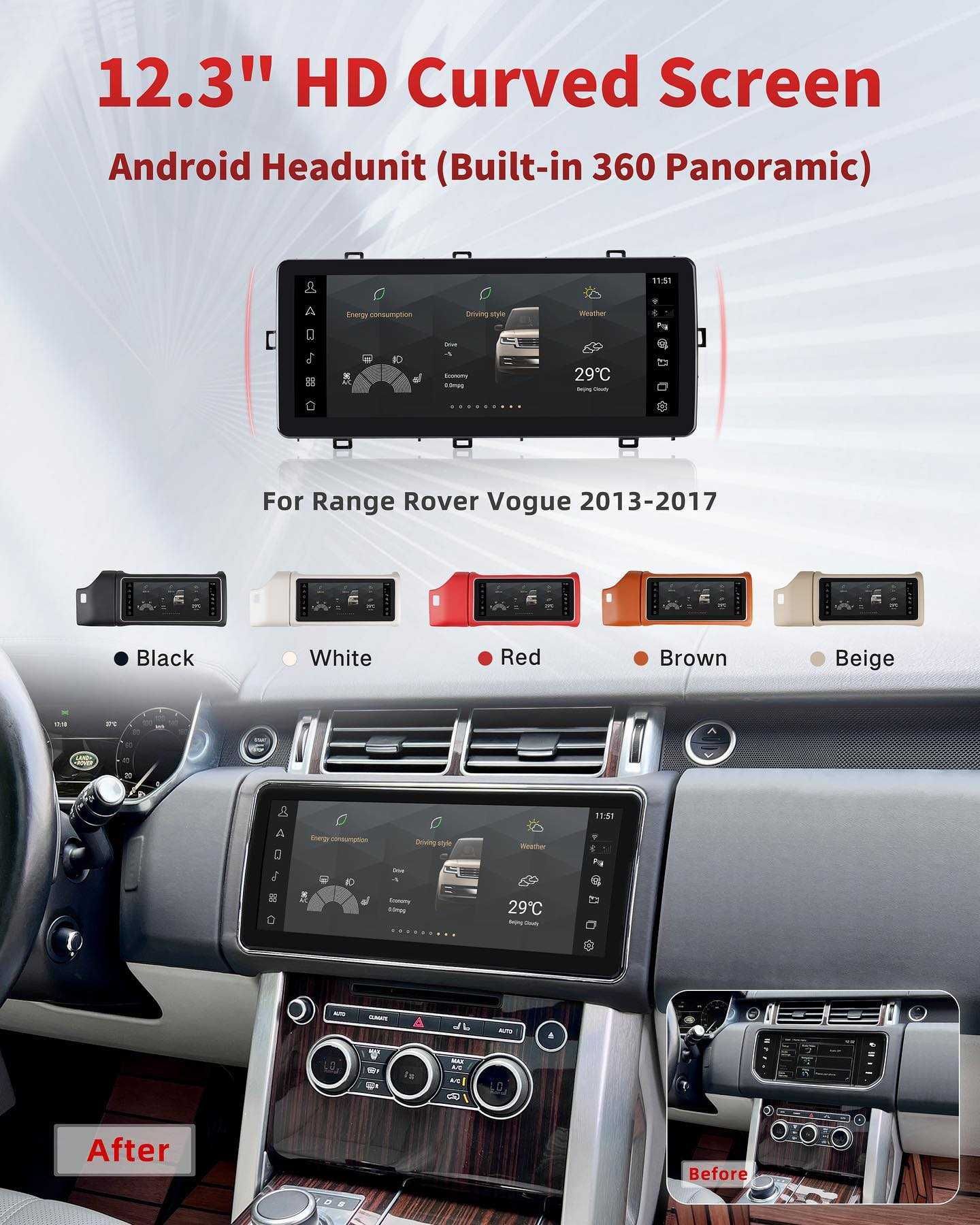 Монитор Android Range Rover Vogue L405 мультимедиа головное устройство