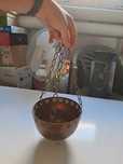 Vaso suspenso de cobre