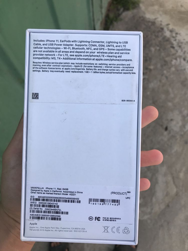 Iphone 11 64 product red neverlock батарея 95%