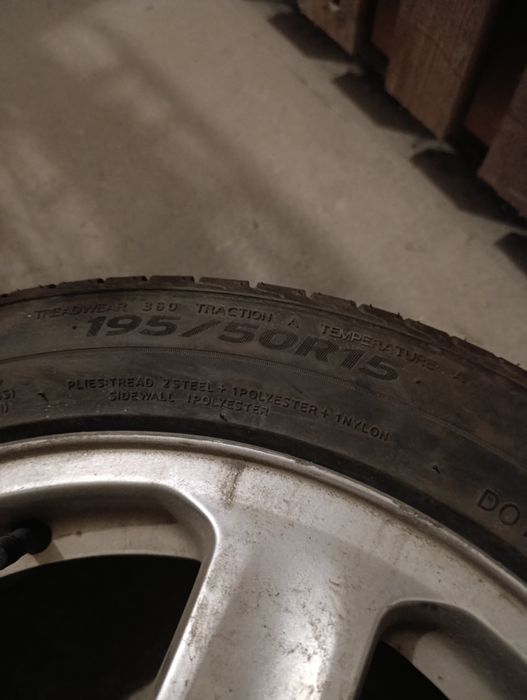 Sprzedam używane aluminiowe felgi 195/50 r15 5x100