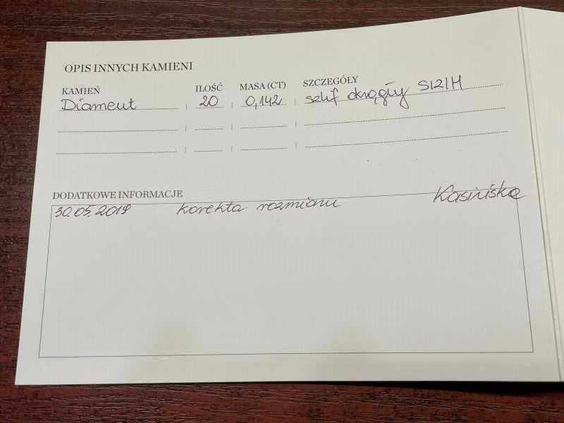 Złoty Pierścionek - 14K - 1,46g - Diamenty - SAVICKI - KRAKÓW