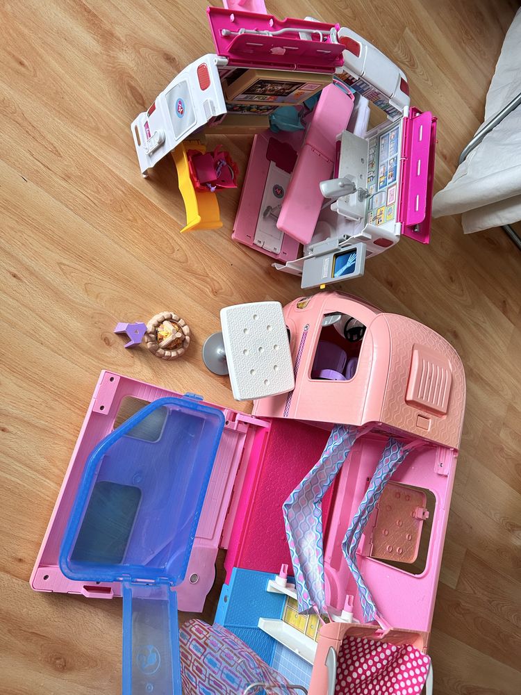 Kamper barbie karetka barbie szafa dla lalek barbie