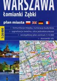 Warszawa, Łomianki, Ząbki. Plan miasta 1:26 000 ExpressMap (Nowa)