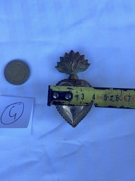 Relicário Ex Voto , coração de Maria , Séc.XIX