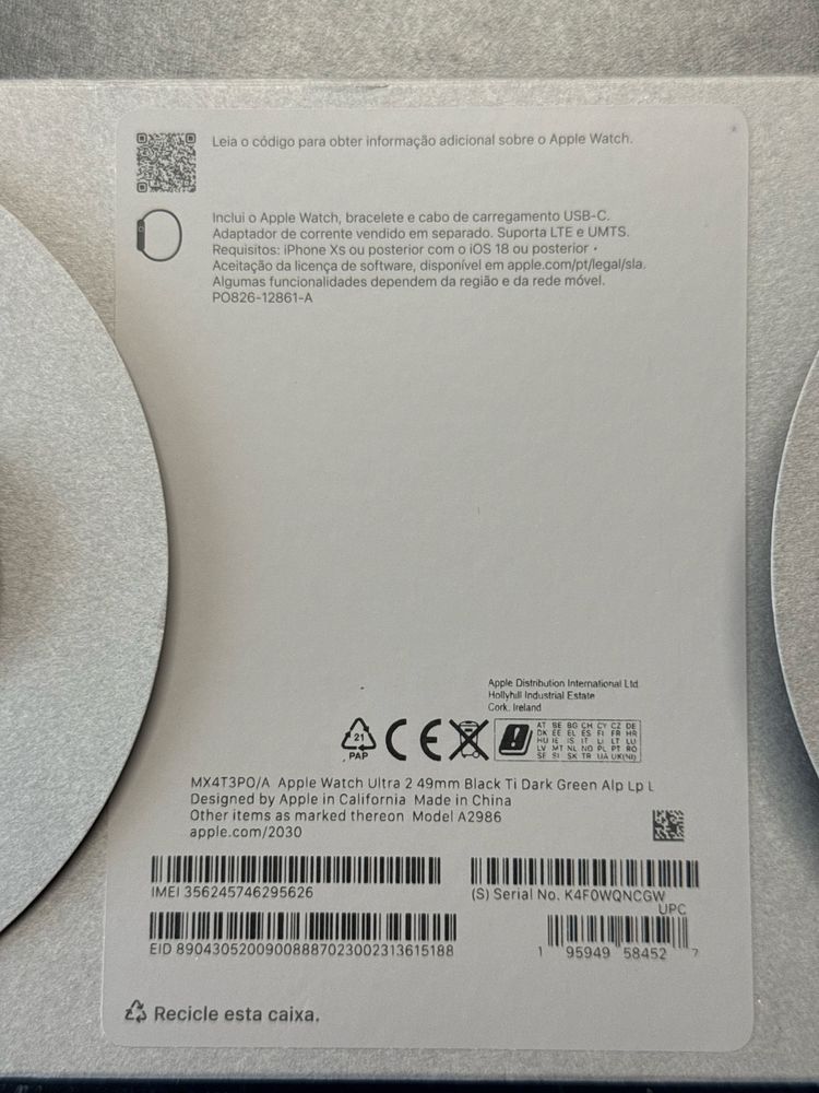 Apple Watch Ultra 2 – Novo/Usado