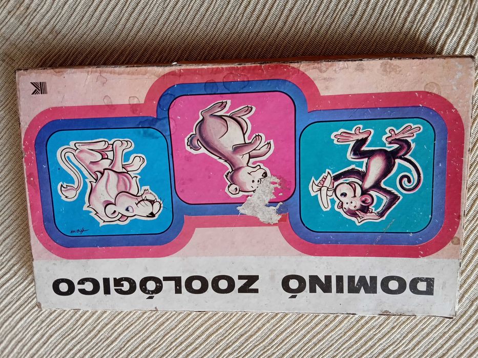 Jogo Antigo Dominó Zoológico Karto