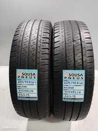 2 pneus semi novos 225-75r16c michelin - oferta dos portes 120 EUROS