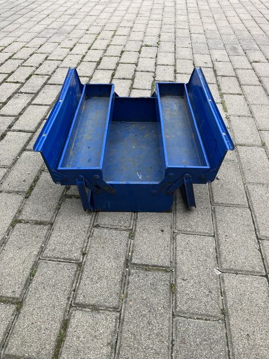 Skrzynka narzędziowa metalowa PRL