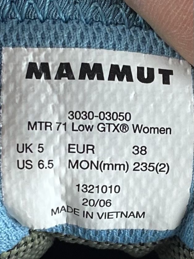 Mammut gore-tex кроссовки полуботинки 38 размер синие оригинал